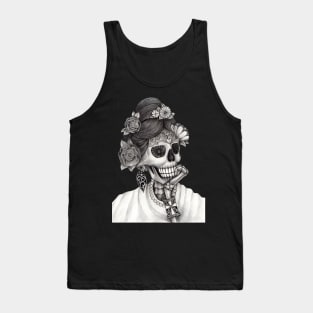 Female skeleton fashion model. Tank Top